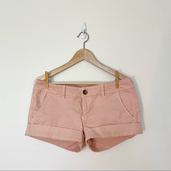 AMERICAN EAGLE Powder Pink Cotton Shorts - Picture 1 of 3
